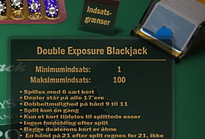 Mulighed for sidebets p? blackjack