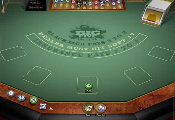 A free demo game of Big Five Blackjack Gold.