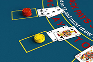 A casino blackjack game