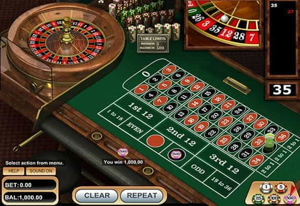 Free demo of VIP European Roulette