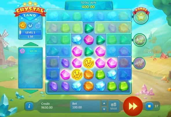 Crystal Land online slot demo game.