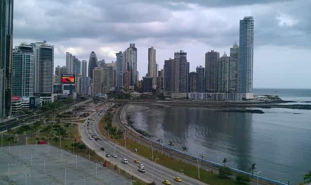 The coastline in Panama.