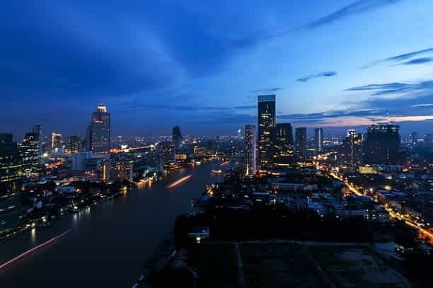 Bangkok Palace at Night.