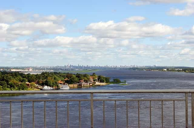 Rio Paraguay in Asunción, Paraguay.