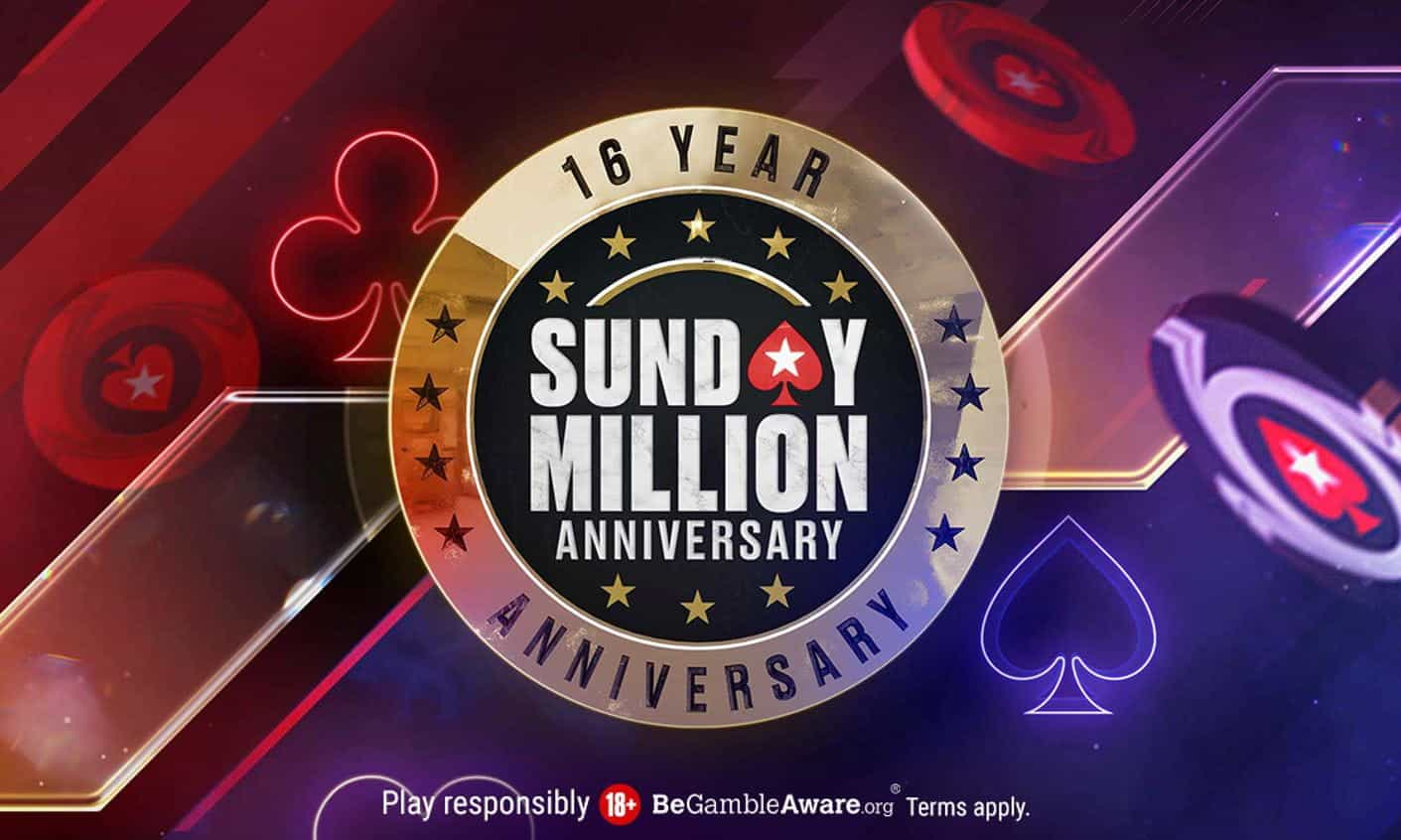 PokerStars promotional poster for the 16th Sunday Million.