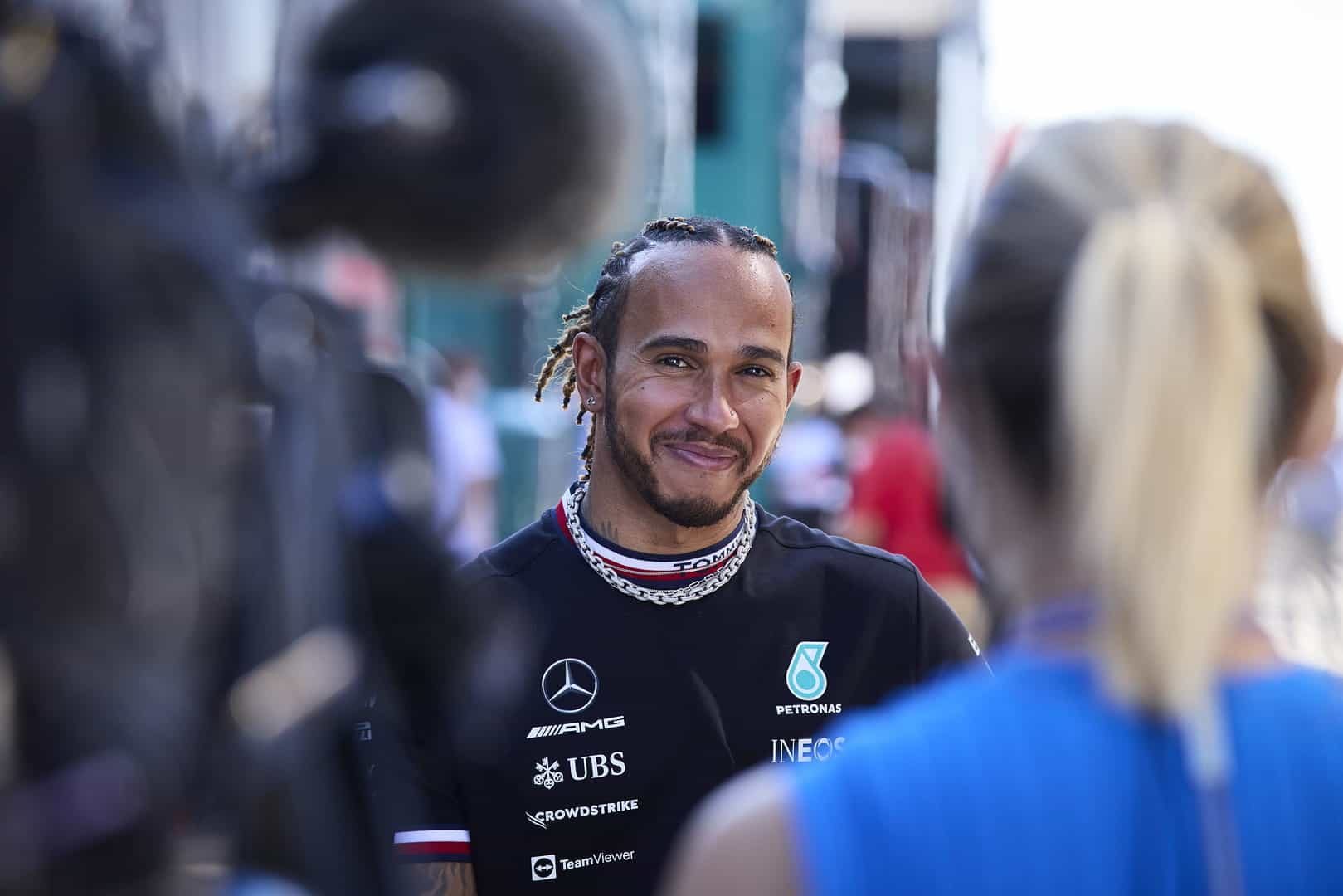 Lewis Hamilton at the 2021 Hungarian Grand Prix.