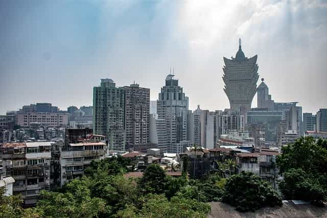 Macao skyline in the sunshine.