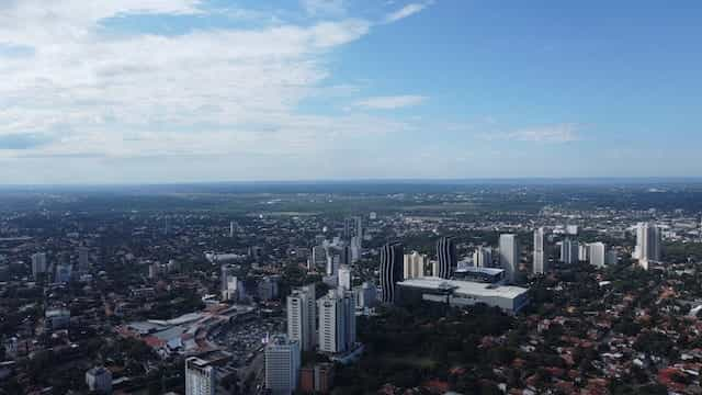 Skyscrapers in Asunción, Paraguay.