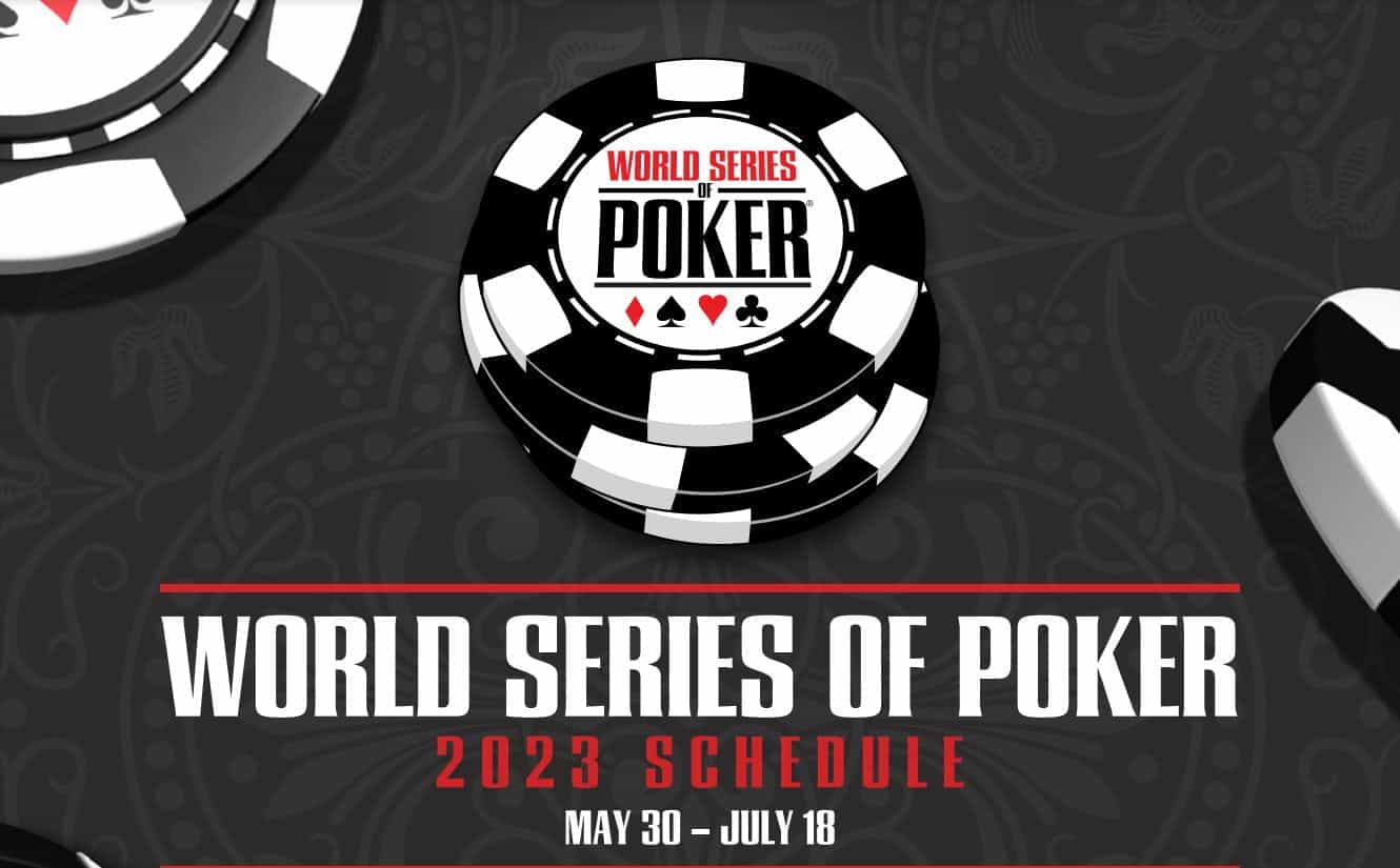 The official 2023 World Series of Poker logo.