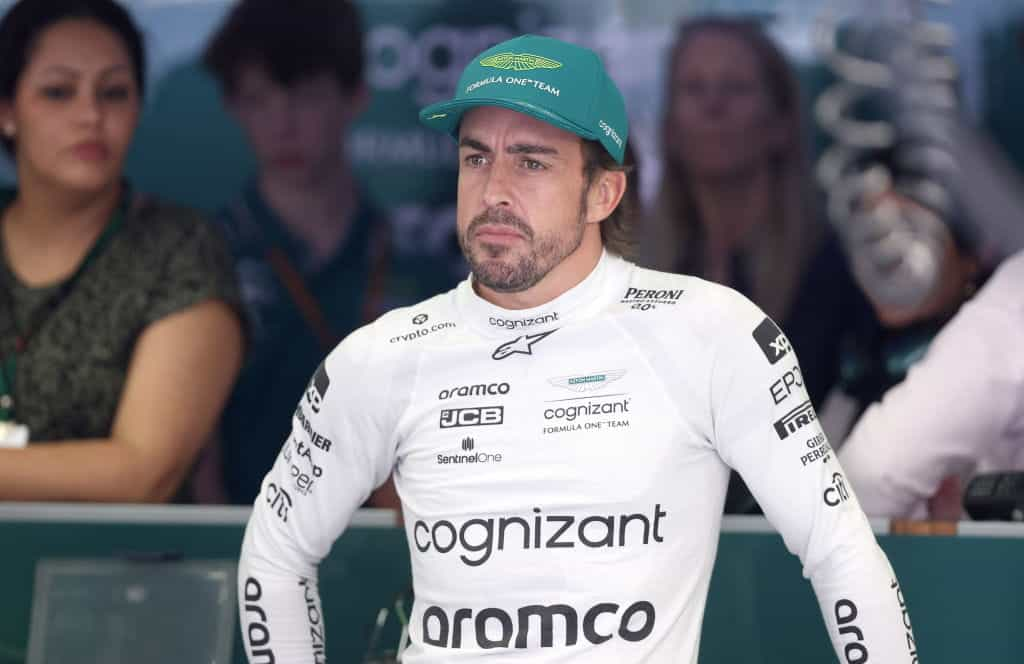 Fernando Alonso at the 2023 Bahrain Grand Prix.