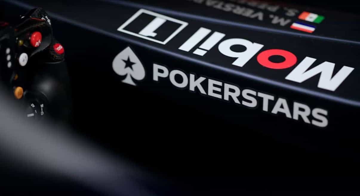 PokerStars logo on the 2022 Red Bull F1 car.