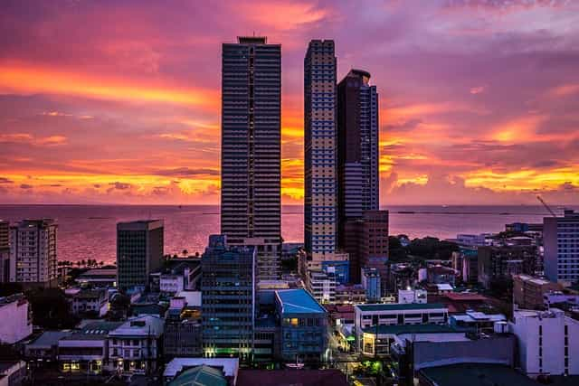 Manilla town skyline.